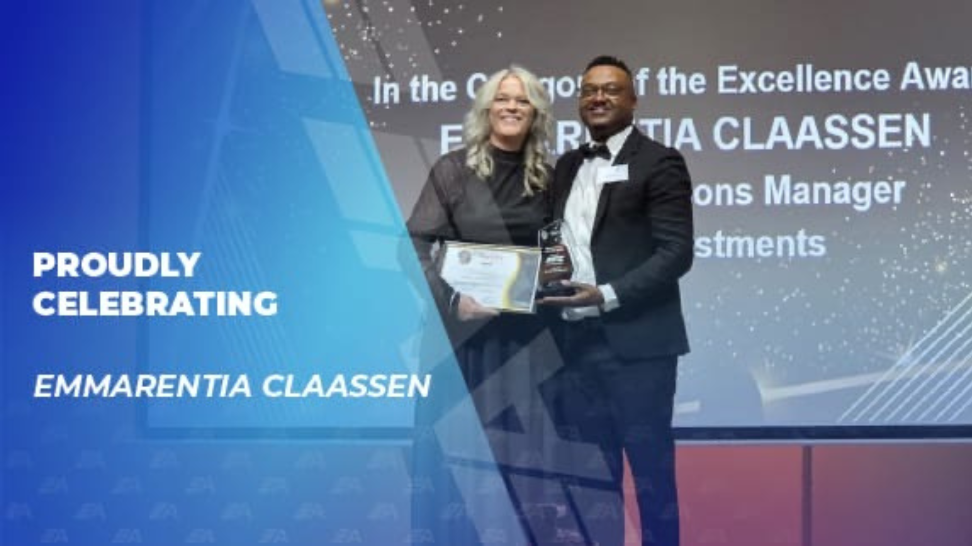 Excellence Award in the Group Operations Manager category at the MFC Motoring Woman of the Year Awards 2025.